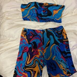 Colorful Abstract Two-Piece Set